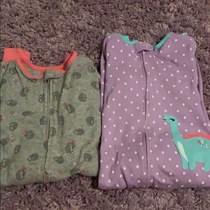 3t footless carters jammies